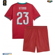 Otroški Nogometni dresi Portugalska Vitinha #23 Domači SP 2026 Kratek Rokav (+ Kratke hlače)